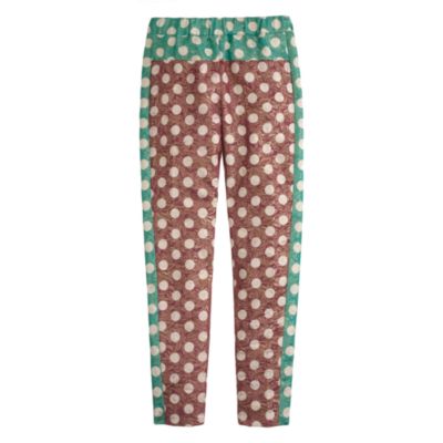 Collection gold leaf dotted jacquard pant