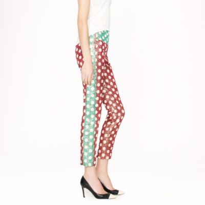 Collection gold leaf dotted jacquard pant