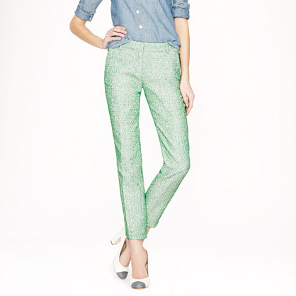 Collection café capri in green glimmer tweed