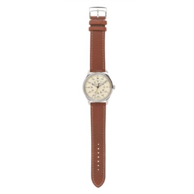 Mougin &amp; Piquard&trade; for J.Crew Grande Seconde watch in cream
