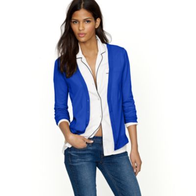 Featherweight cotton cardigan