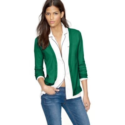 Featherweight cotton cardigan