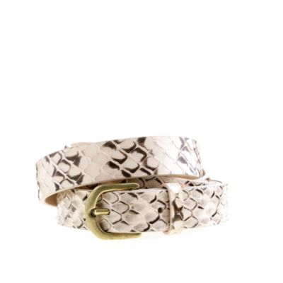 Snakeskin belt