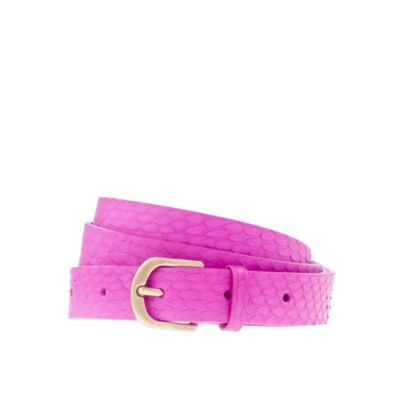 Snakeskin belt