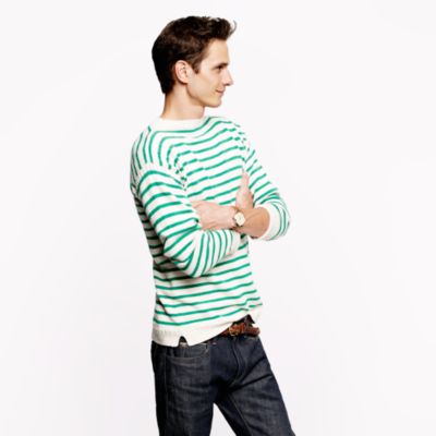 Wallace & Barnes mockneck stripe sweater