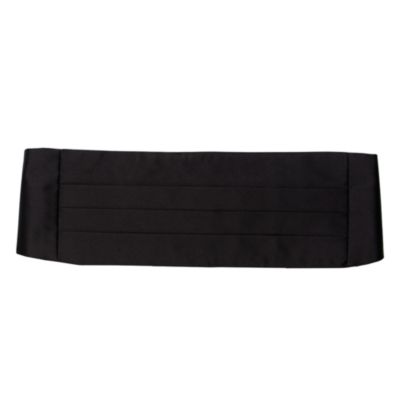 Black satin cummerbund