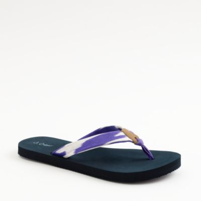 Factory printed cotton flip-flops