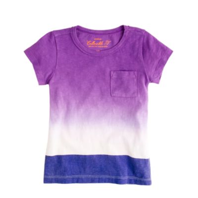Girls' dip-dyed tee