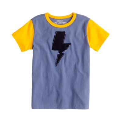 Boys' lightning bolt tee