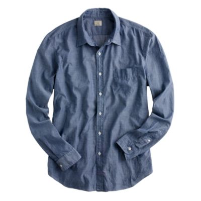 Tall lightweight chambray shirt