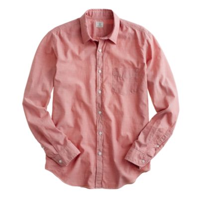 Slim lightweight chambray shirt