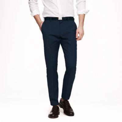 Ludlow slim suit pant in Italian cotton piqu&eacute;