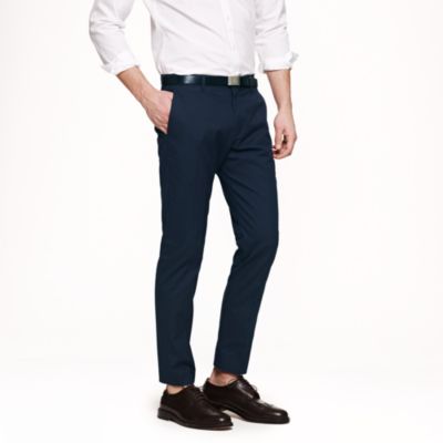 Ludlow slim suit pant in Italian cotton piqu&eacute;