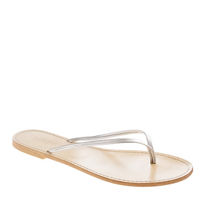 Leather capri sandals