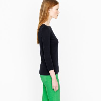 Perfect-fit tape boatneck tee