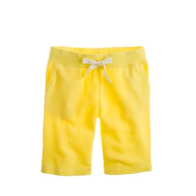 Girls' wafer terry bermuda short