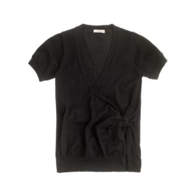 Girls' short-sleeve Alaina wrap cardigan