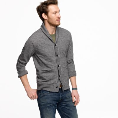 Wallace & Barnes Gunnison marled fleece shawl-collar cardigan