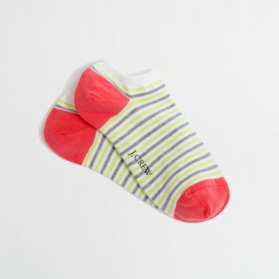 Factory stripe ankle socks
