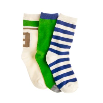 Boys' assorted socks three-pack