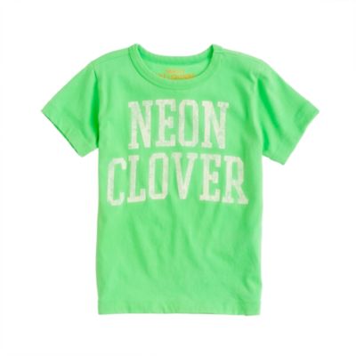 Boys' neon clover tee