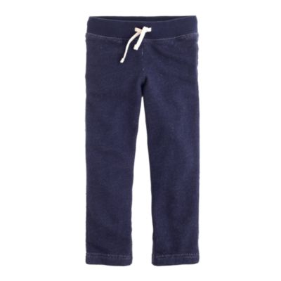 Boys' pull-on knit pant in rugged terry
