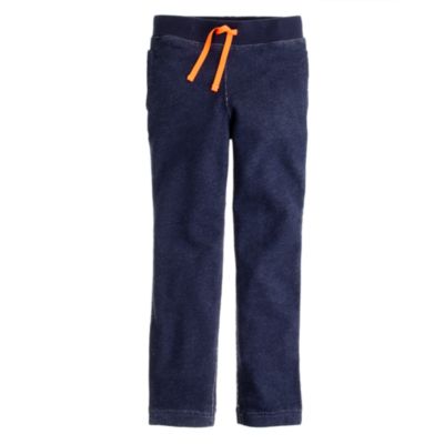Boys' pull-on knit pant in rugged terry