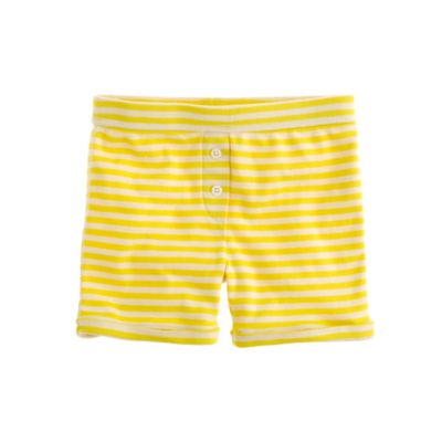 Girls' sleep short in posie stripe