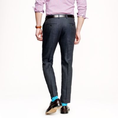 Ludlow slim suit pant in Italian linen-wool