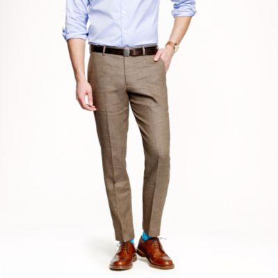Ludlow slim suit pant in Italian linen-cotton