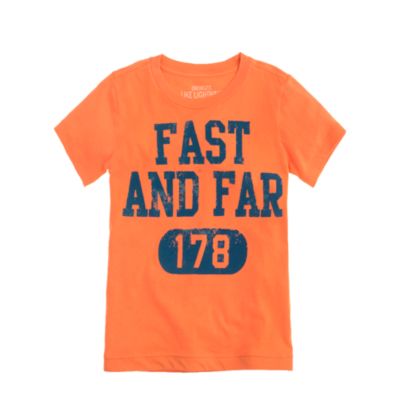 Boys' fast and far tee