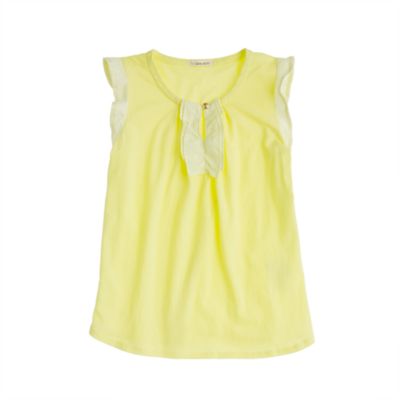 Girls' ruffle tank