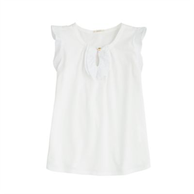 Girls' ruffle tank