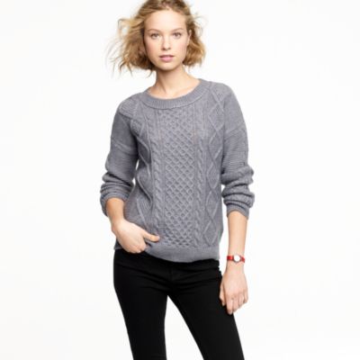 Cable-stitch sweater