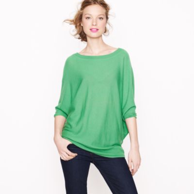 Featherweight cashmere dolman sweater