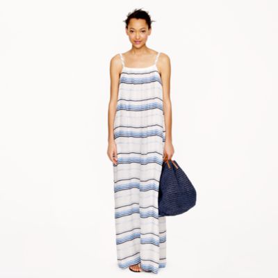 Collection gauzy stripe maxidress