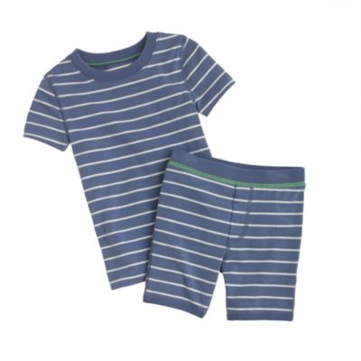 Boys' short-sleeve sleep set in thin stripe