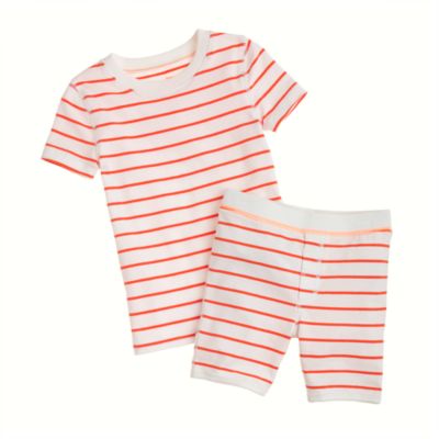 Boys' short-sleeve sleep set in thin stripe