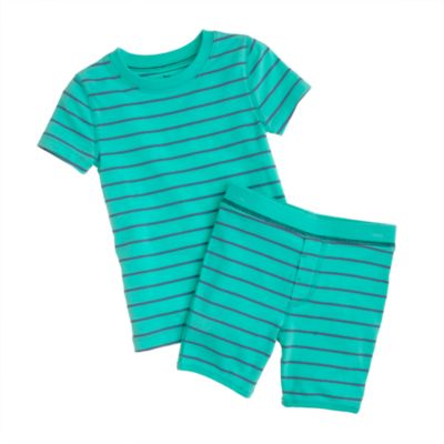 Boys' short-sleeve sleep set in thin stripe