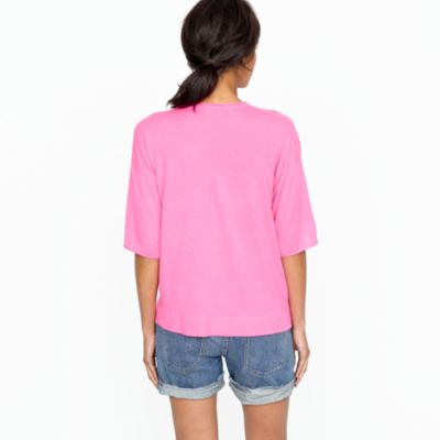 Featherweight cashmere oversize tee