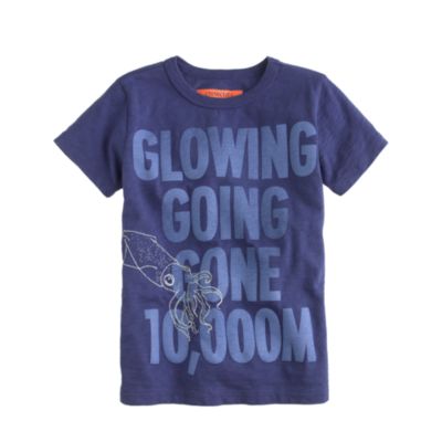 Boys' glow-in-the-dark squid tee