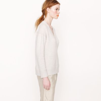 Chunky cashmere V-neck sweater