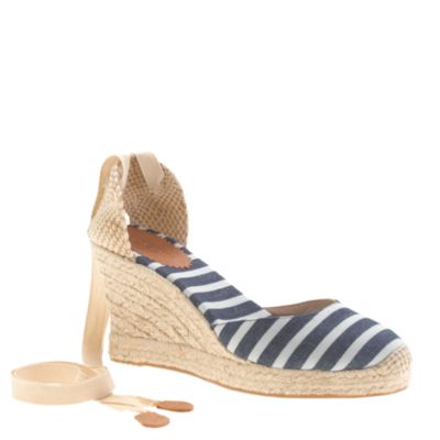 Sardinia wedge espadrilles in stripe