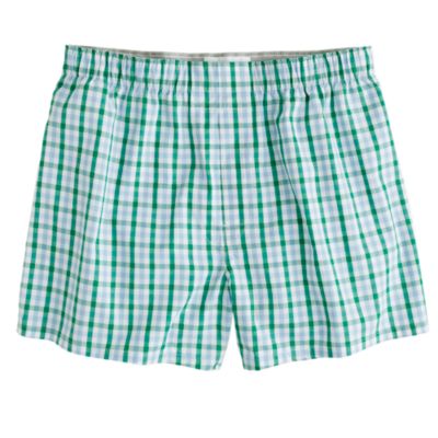 Tattersall boxers in green