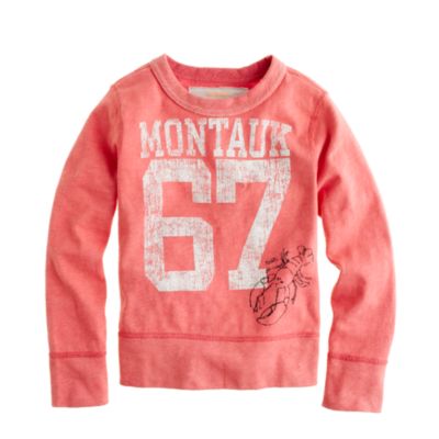 Boys' sun-faded slub pullover