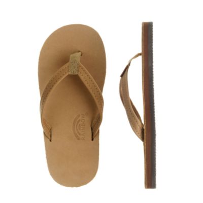 Girls' Rainbow&reg; premier leather flip-flops