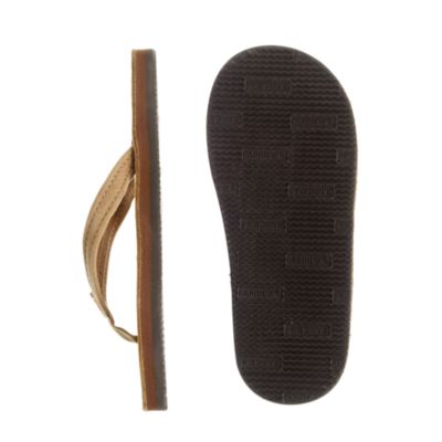 Girls' Rainbow&reg; premier leather flip-flops