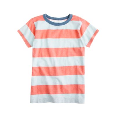 Boys' ringer tee in wide stripe