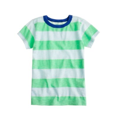 Boys' ringer tee in wide stripe