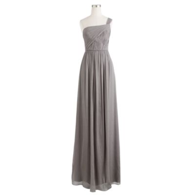 Lucienne long dress in silk chiffon